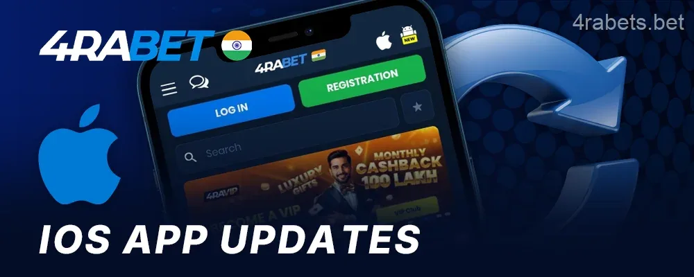 Updating the 4rabet app on an iPhone